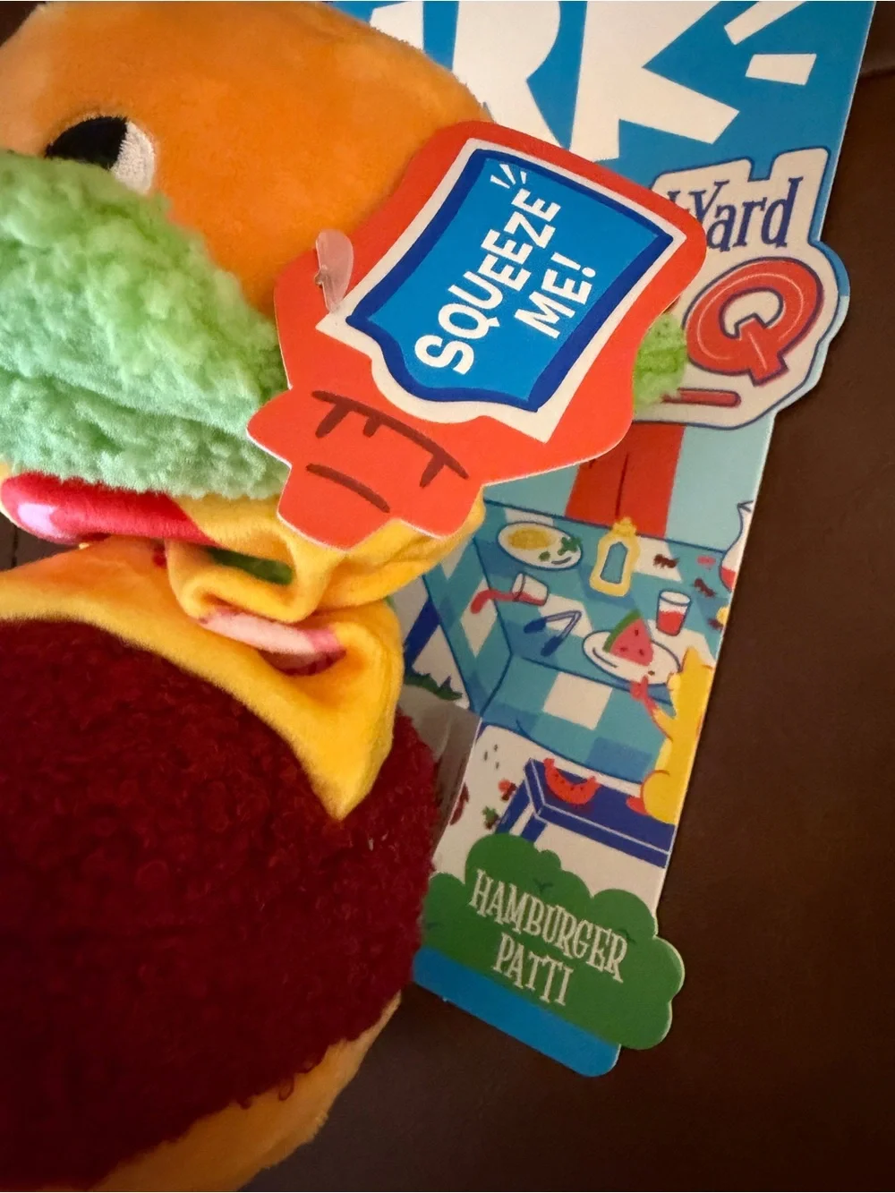 BARK BarkYard BBQ Dog Toy Bundle Hamburger + OK Boomer Tug NWT